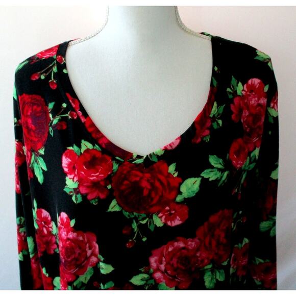 The Pioneer Woman Multi Color Long Sleeve Floral Print Stretch Shirt Size XL - Picture 2 of 10